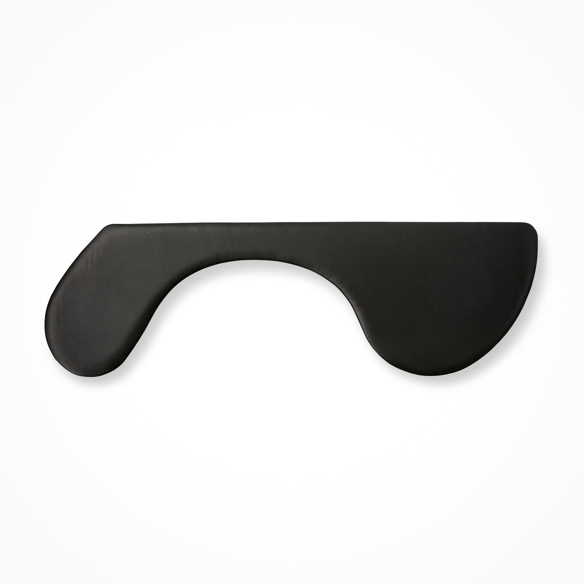 Arm support Pro Ultra Slim, 67 cm, in black artificial leather seen from above