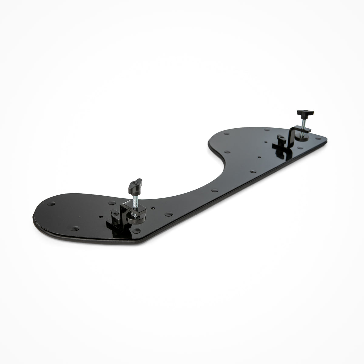 Arm support Pro Ultra Slim viewed from above with its mounting brackets