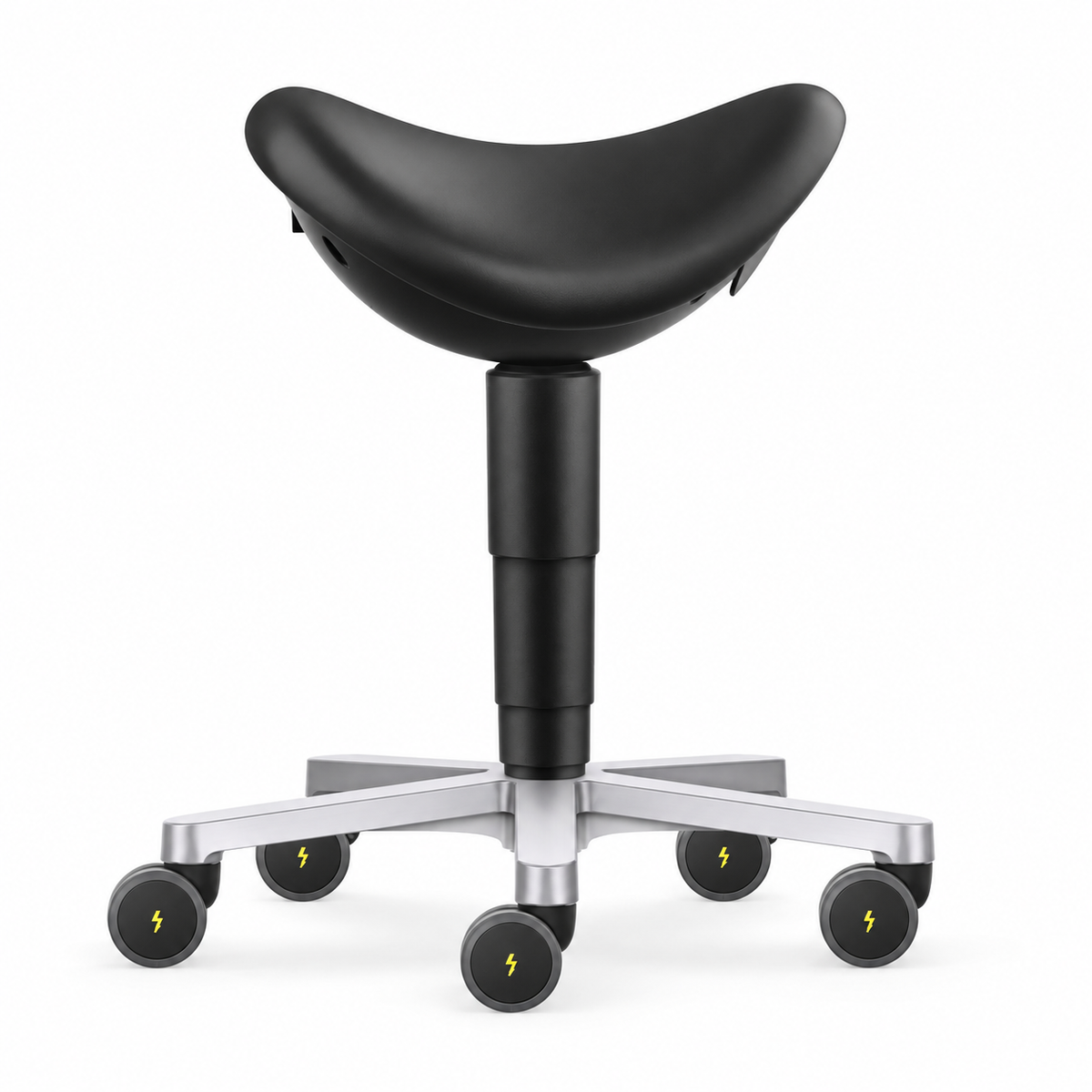 ESD Stool satulatuoli, musta keinonahka