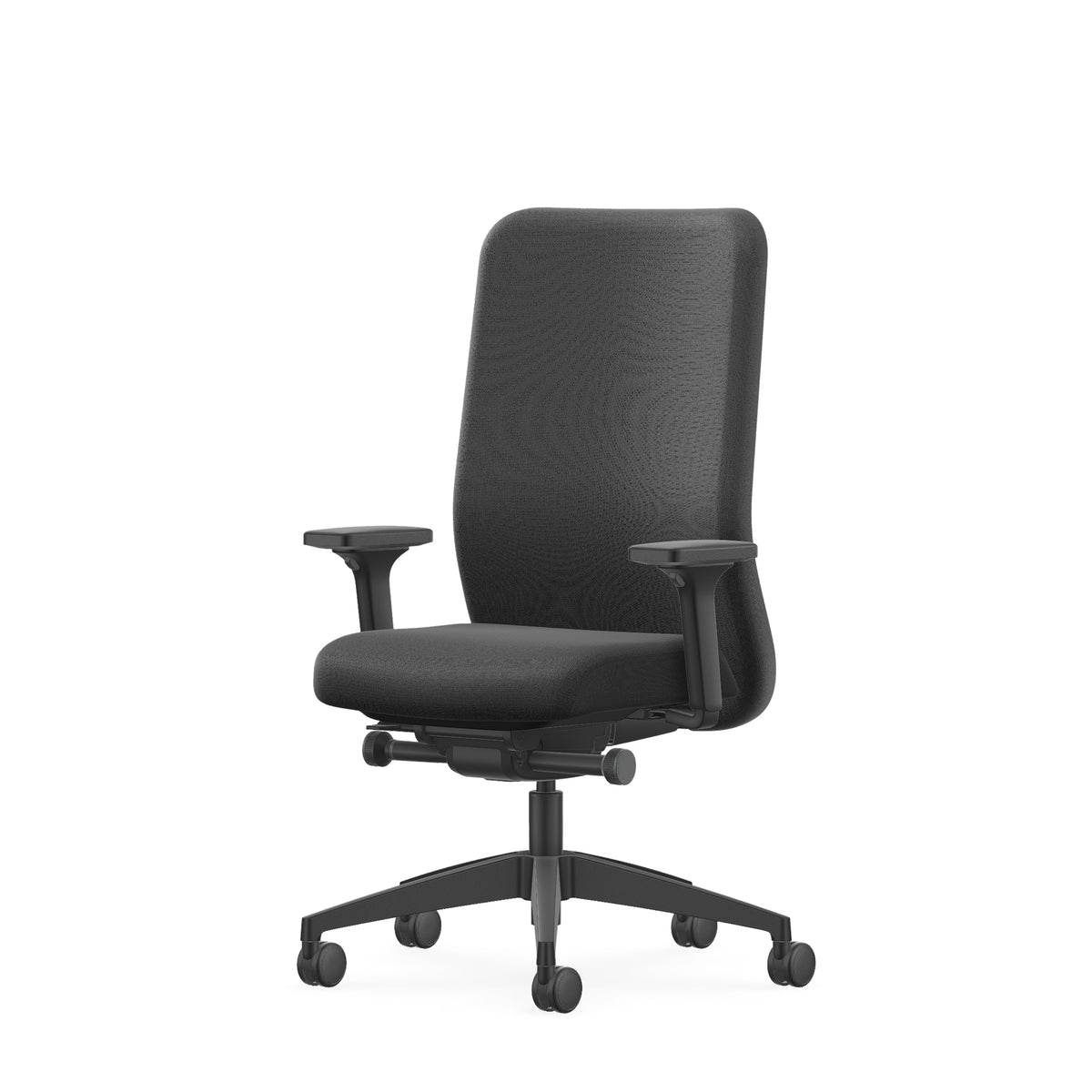 NC160 office chair with armrests, shown at a three-quarter angle