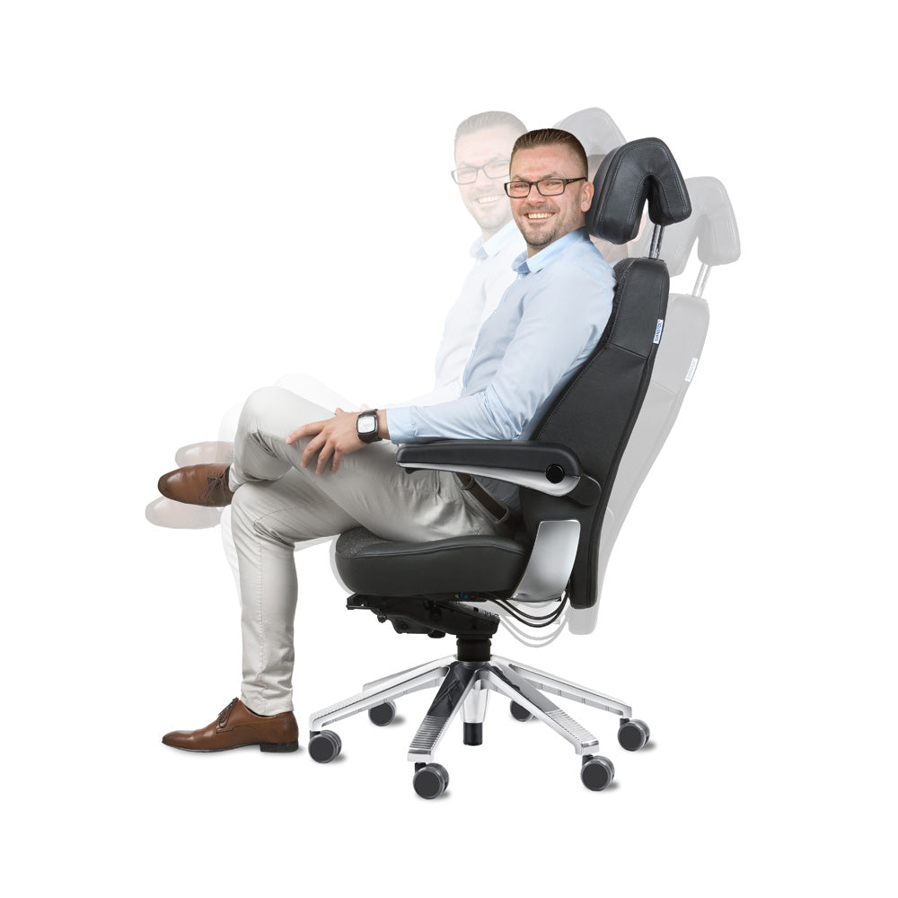 Svenstol® S5 150+ 24/7 valvomotuoli – aito nahkaverhoilu