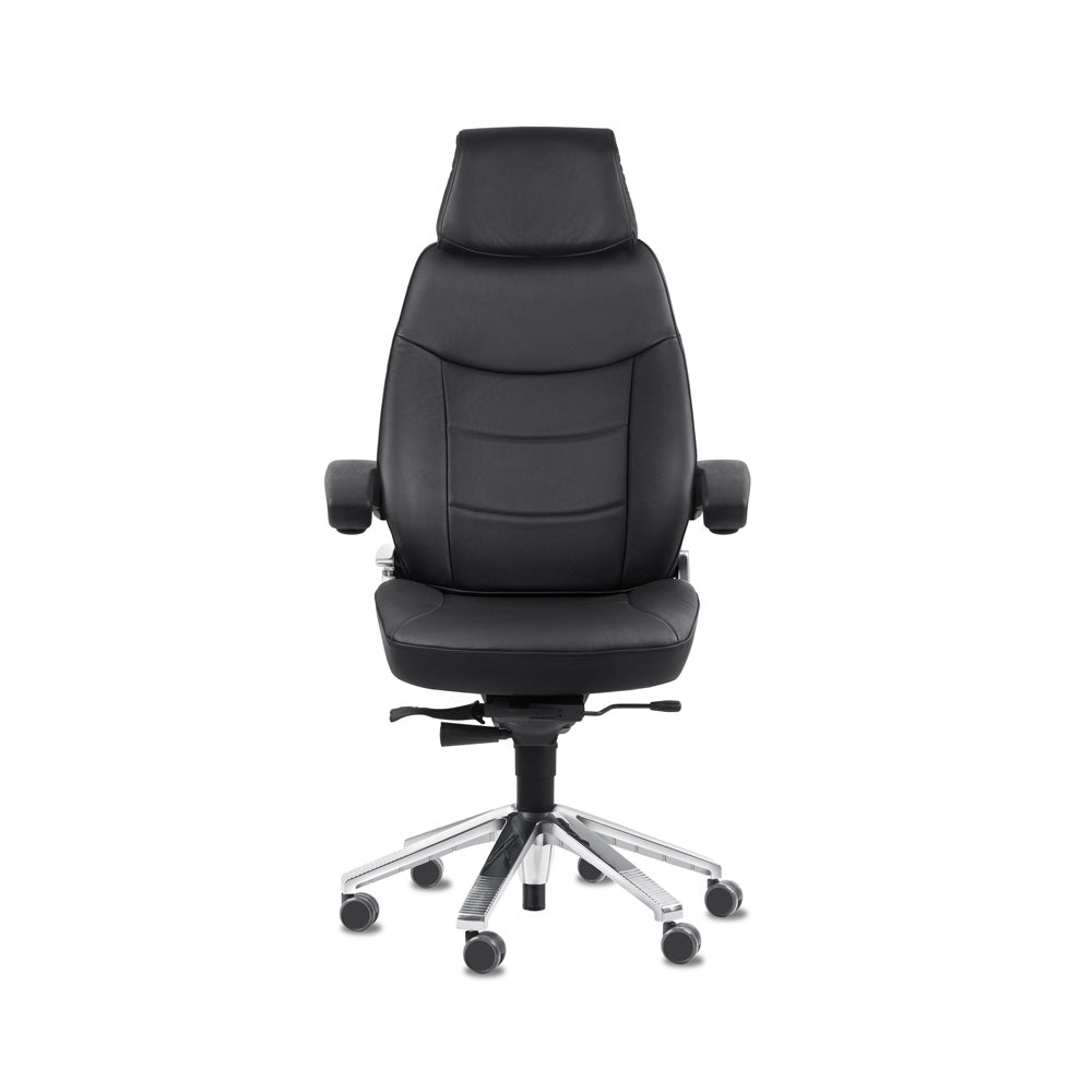 Svenstol® S5 150+ 24/7 valvomotuoli – aito nahkaverhoilu