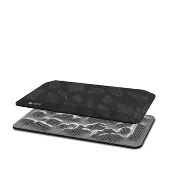 Muvmat ergonomic office mat with tree print and contoured base, designed for comfort and support during prolonged standing.