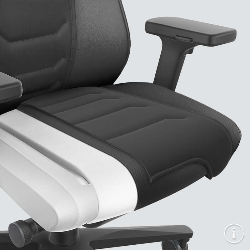 Ergonomic TWENTYFOURis5 control room chair with adjustable armrests and cushioned seat for maximum comfort and support.