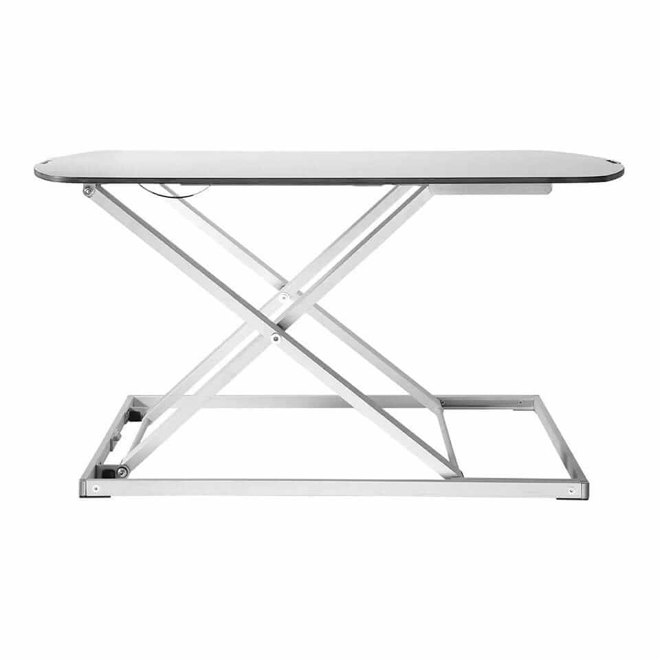 GetUpDesk Free scissor frame shown without the table top