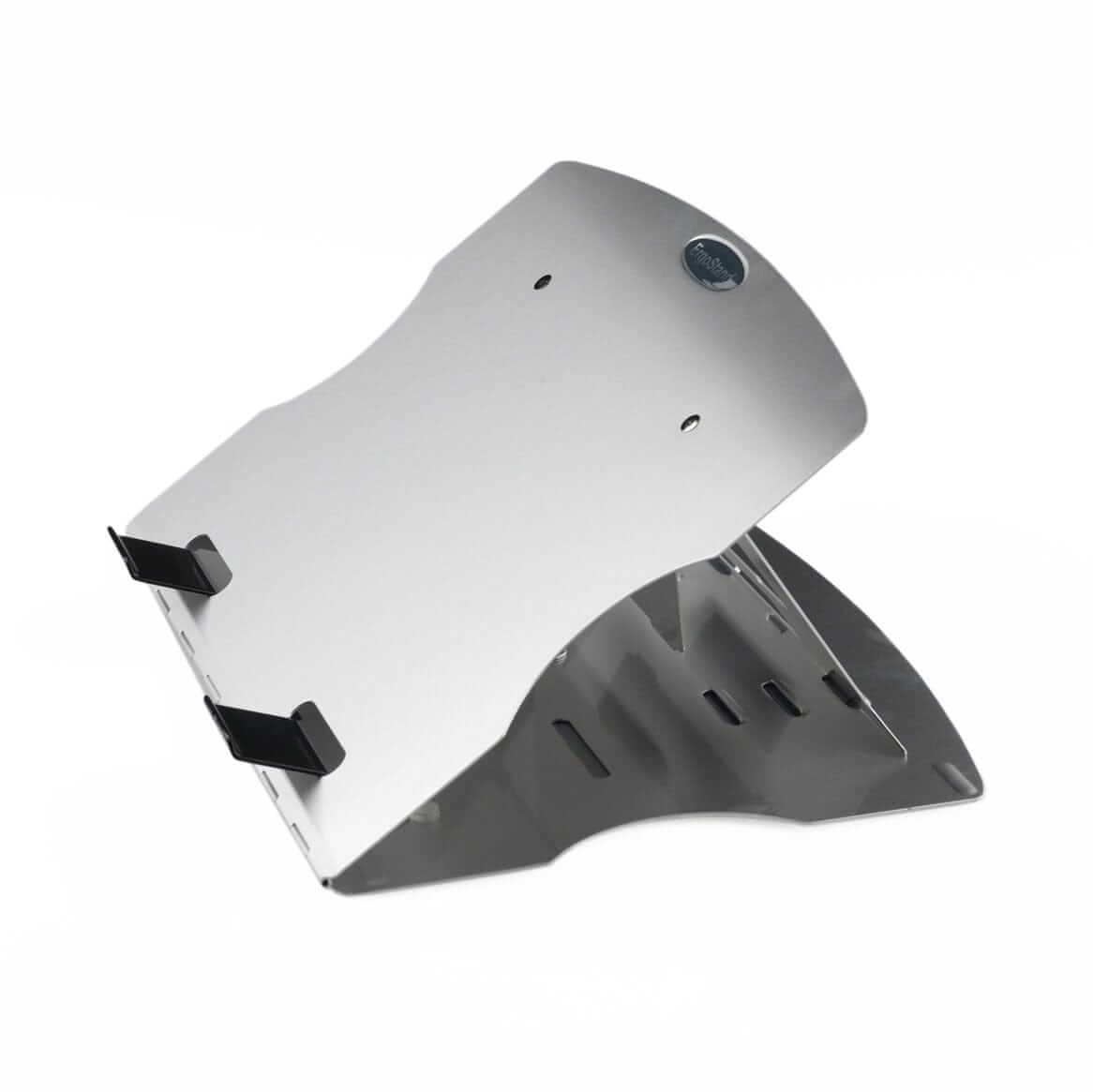 ErgoStand aluminium laptop stand shown folded at an angle