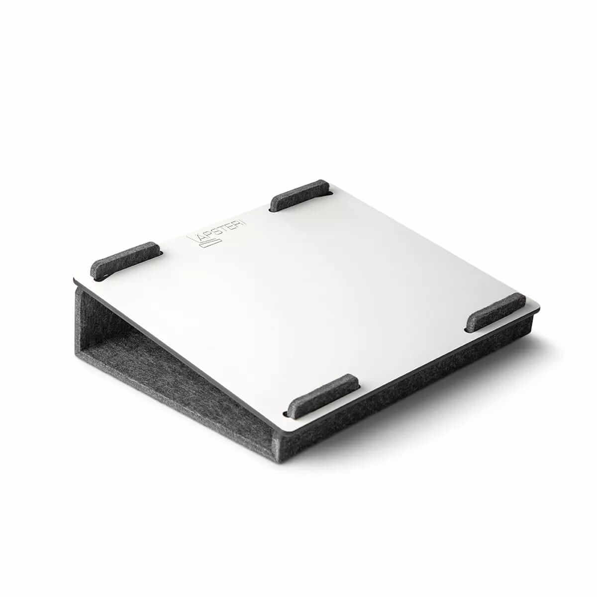 Lapsteri laptop stand seen from above at an angle