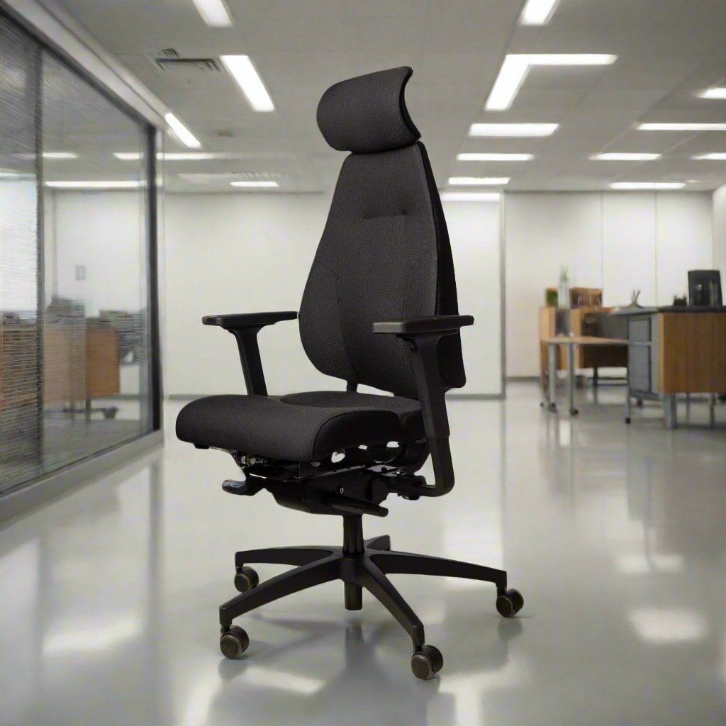 ErgoSitter office chair standing in an office corridor