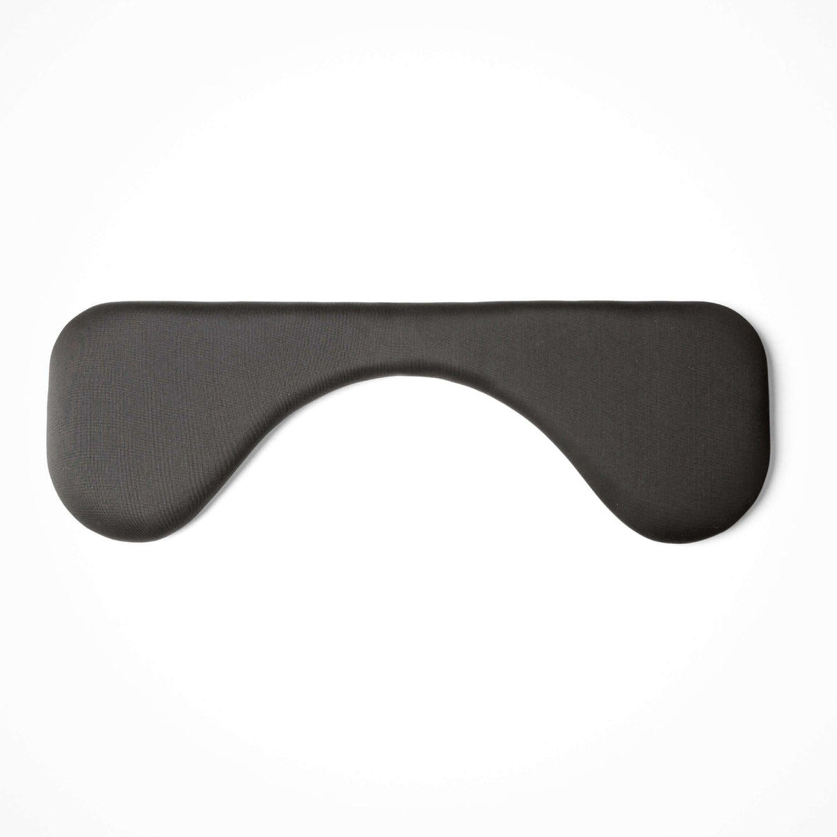 Arm support symmetric, 67 cm, in black Lycra fabric seen from above