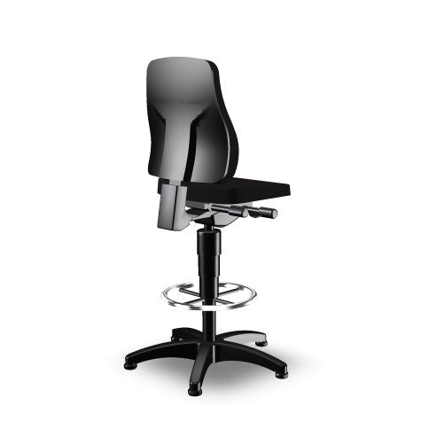 All-In-One Trend 3 work chair seen from the front, showing the backrest and foot ring