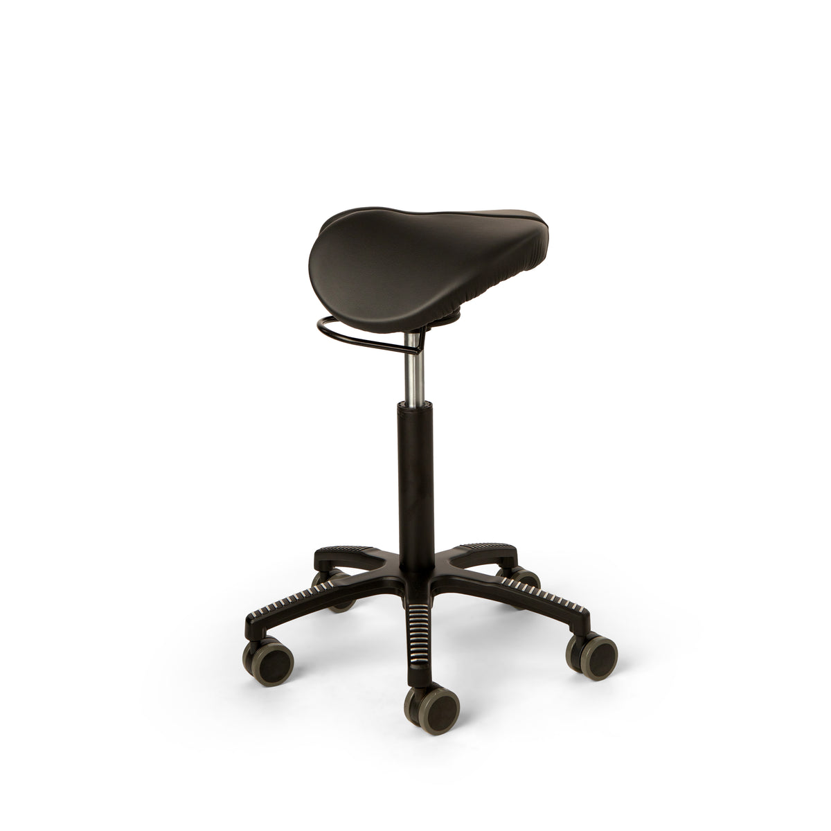 Core Split Swing saddle chair shown from the rear at an angle