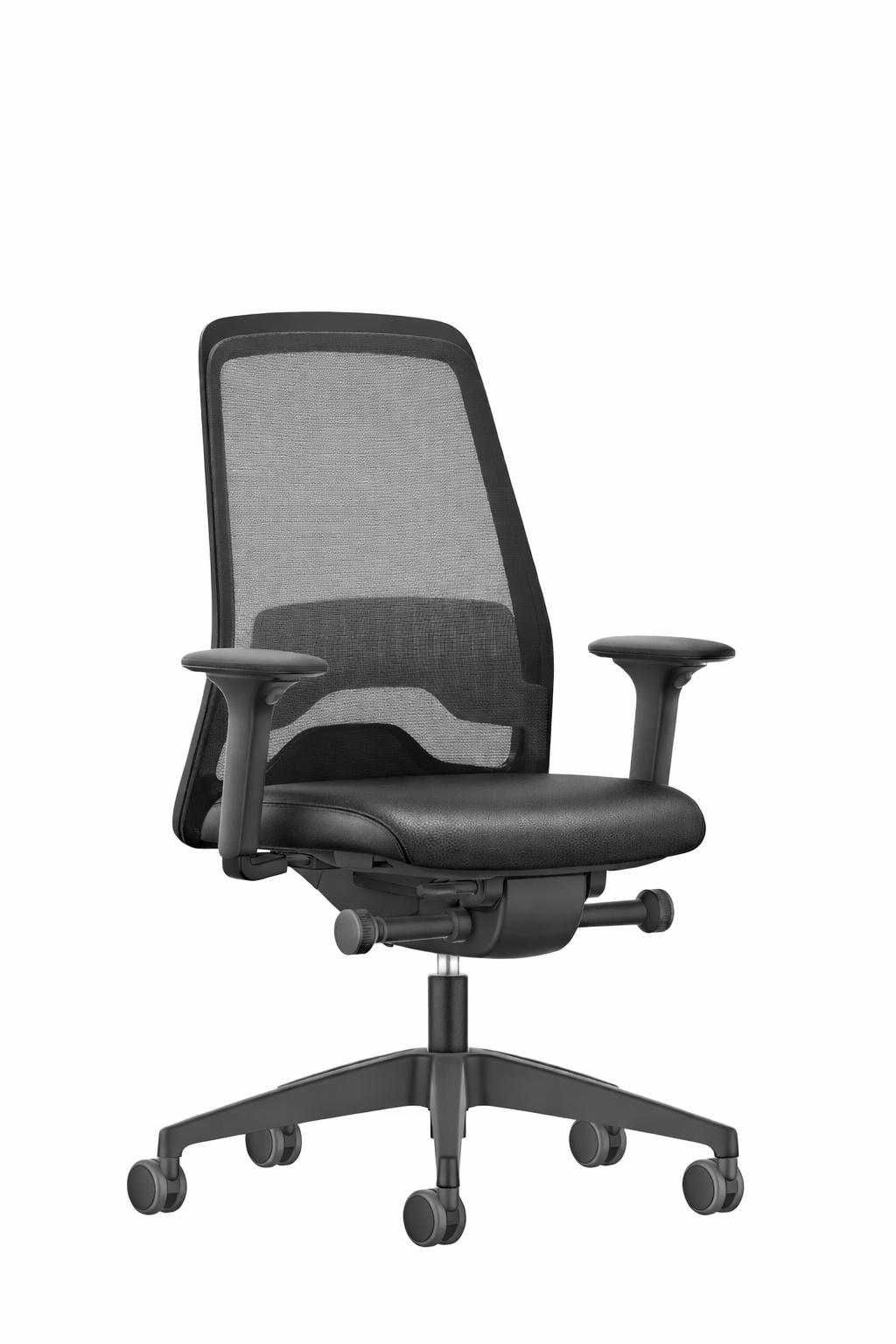 EVERYis1 EV211 task chair with black mesh backrest and adjustable armrests