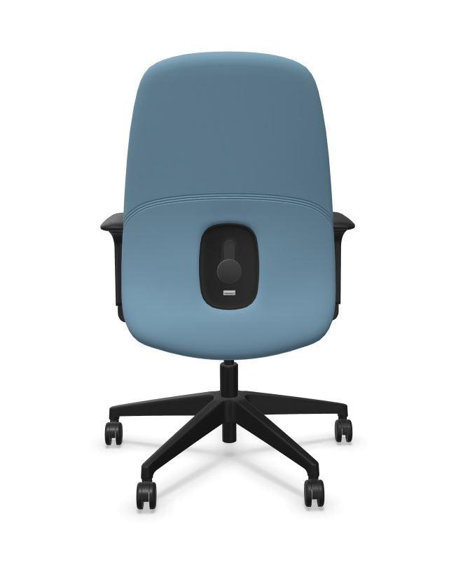 HEJis3 HJ116 office chair viewed from the front with the backrest upright