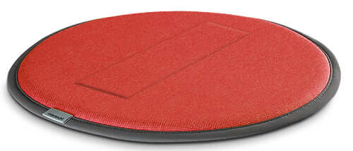 Red Seat Guard microbreaks pillow for ergonomic and healthy sitting, designed to alleviate effects of prolonged sitting.