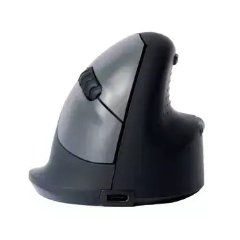 HE Break Mouse medium vertical mouse viewed from the side in black and grey