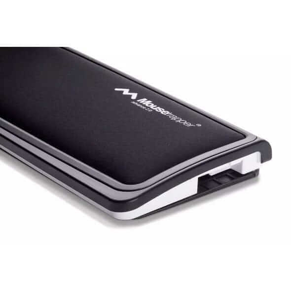 Advance 2.0 central mouse seen from the side, showing its slim profile