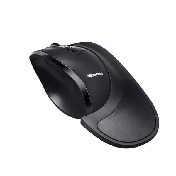 Newtral 3 wireless ergonomic mouse with palm support in black, designed to reduce wrist pronation for enhanced comfort.